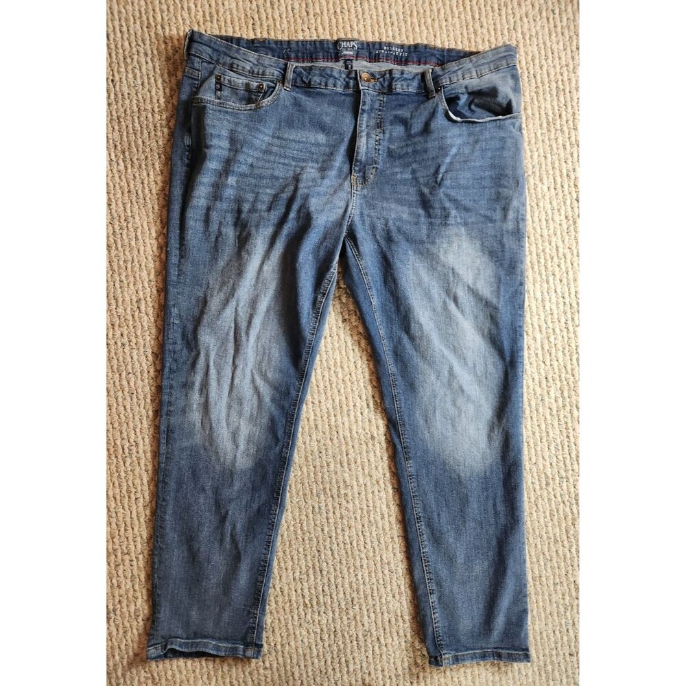 CHAPS Ralph Lauren Blue Denim Jeans Men 48 x 32 Straight Fit Very Good